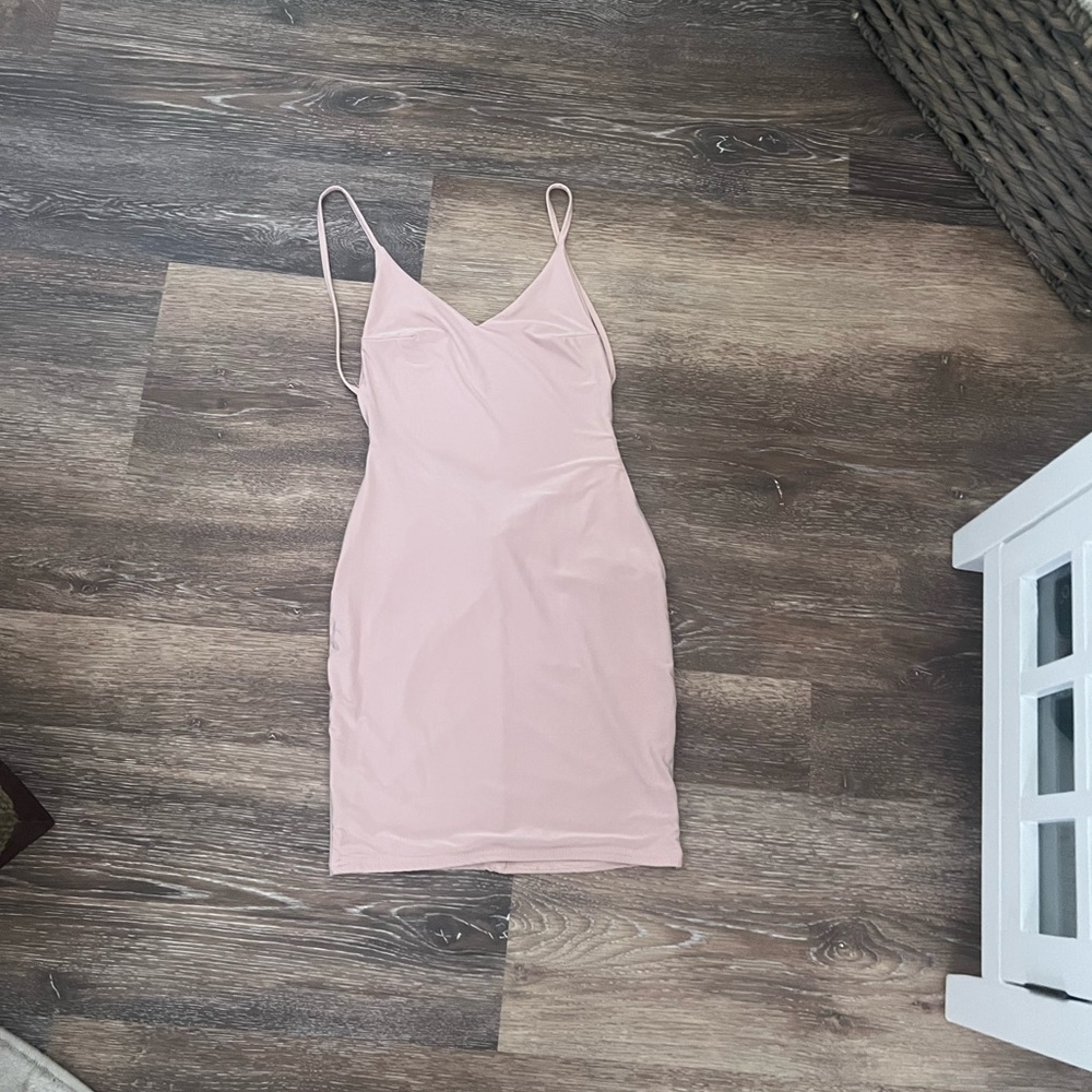 Pink tight dress